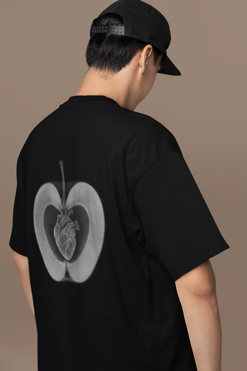 "Core of Care" Oversized Doctor Tee – Black- Premium Code Blue