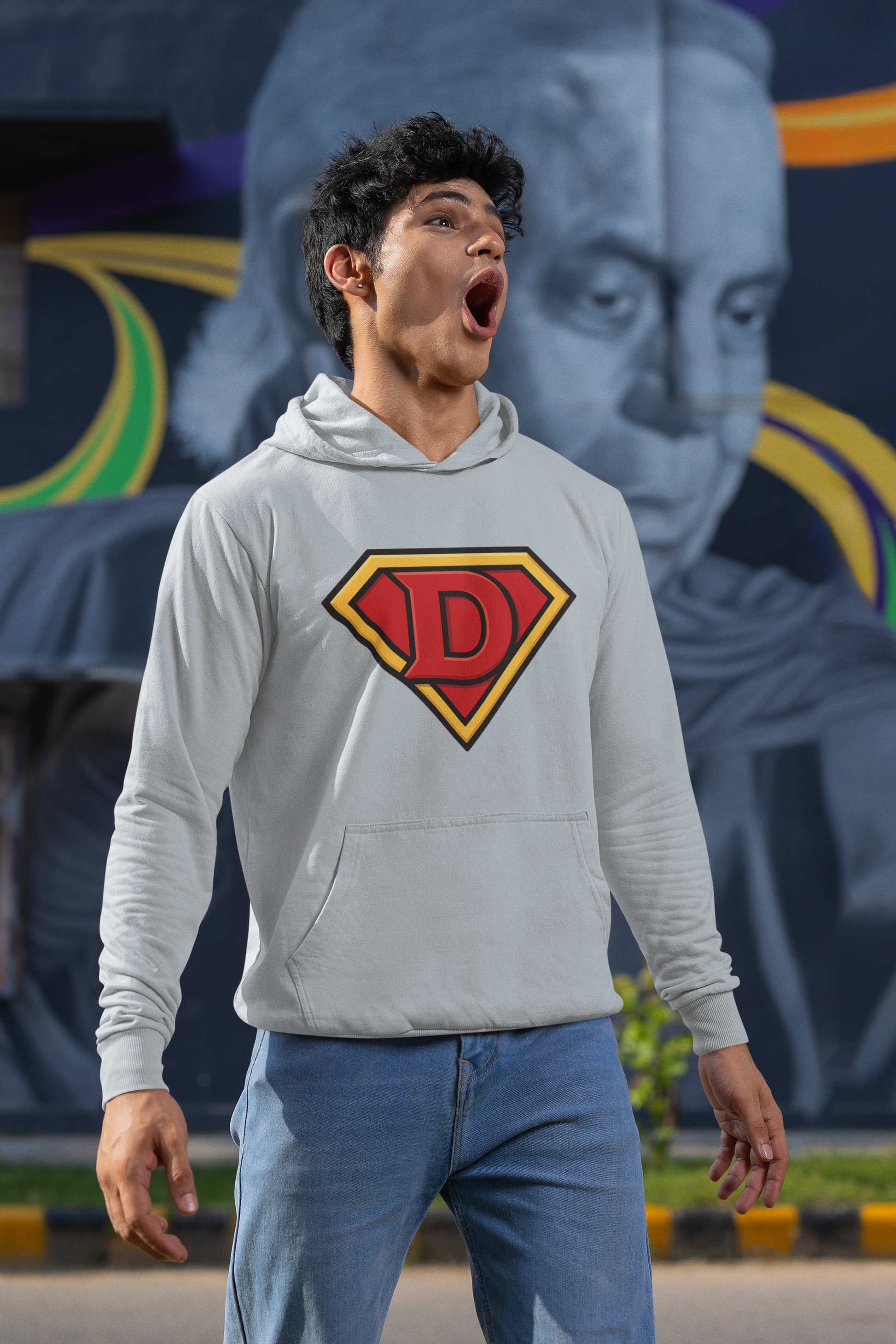 Super Doc Hoodie – D Logo Pullover for Doctors | Hero Style Sweatshirt