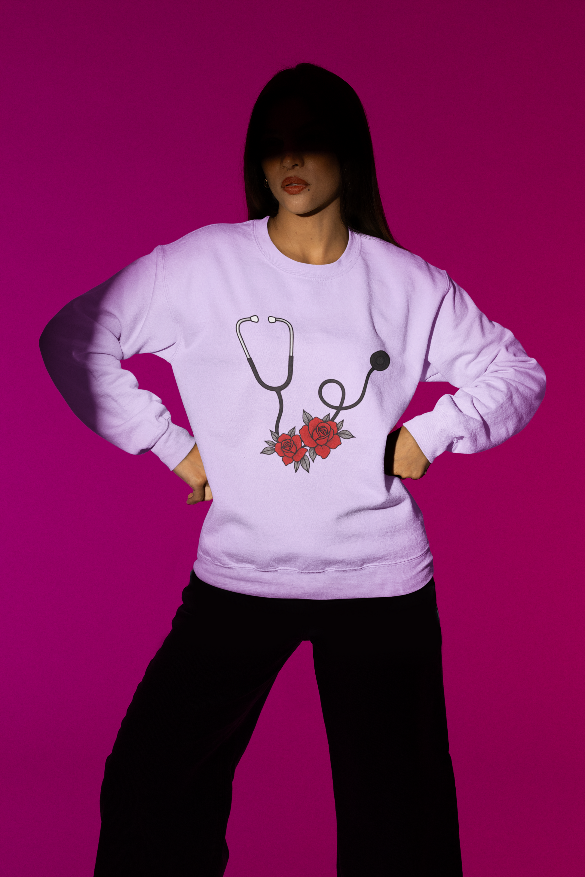 Doc in Bloom Crew – Where Medicine Meets Petals 🌹🩺- Code Blue premium sweatshirt